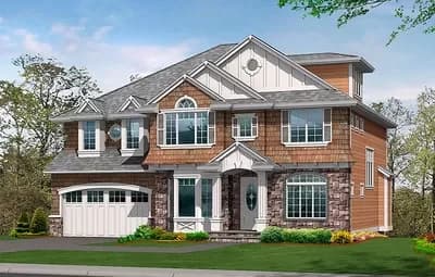 Large Family Home Plan with Options