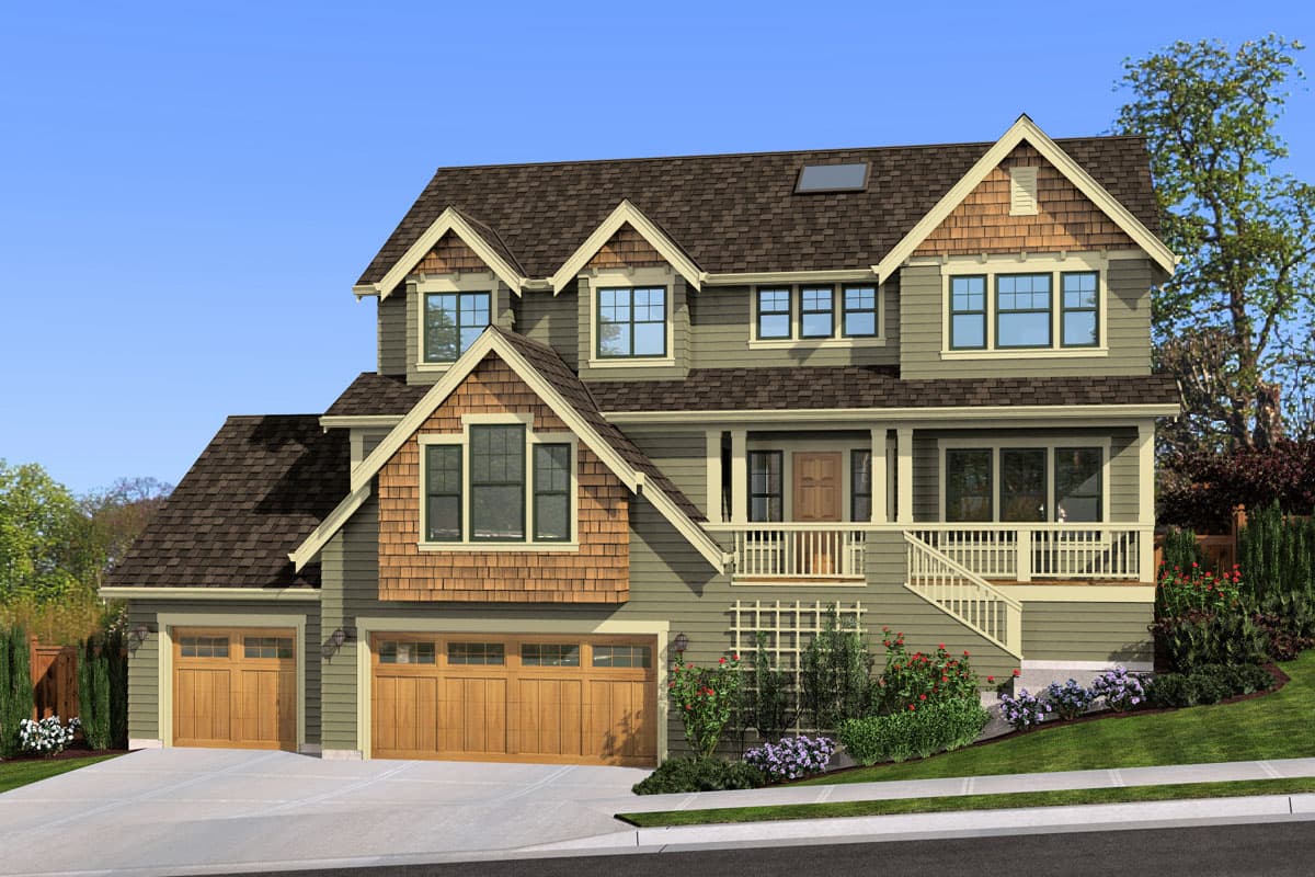 Plan 23438JD: Elevated Craftsman House Plan for a Front Sloping Lot - Image #19 - New American, Northwest, Traditional