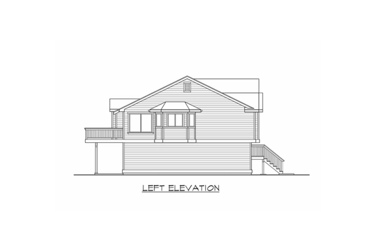 Plan 23442JD: Spacious Split Level Home Plan - Image #27 - New American