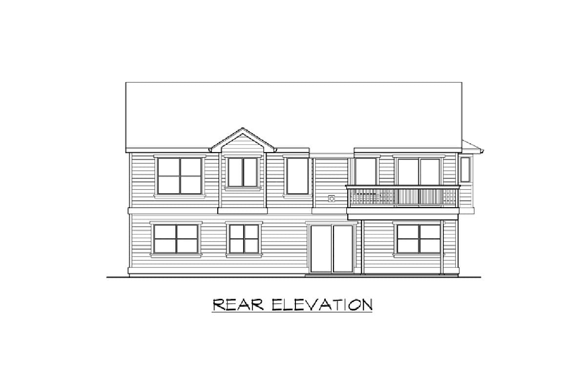 Plan 23442JD: Spacious Split Level Home Plan - Image #28 - New American