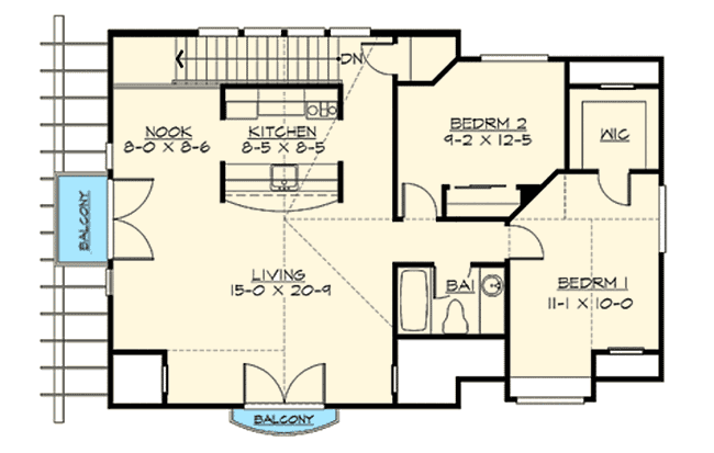 Plan 23446JD: European Carriage Home Plan - Floor Plan - 2nd Floor - Carriage, Cottage, European