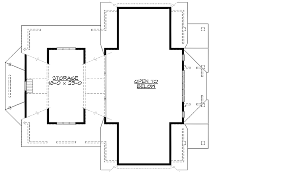 Plan 23450JD: Stylish 6-Car Tandem Garage - Floor Plan - 2nd Floor
