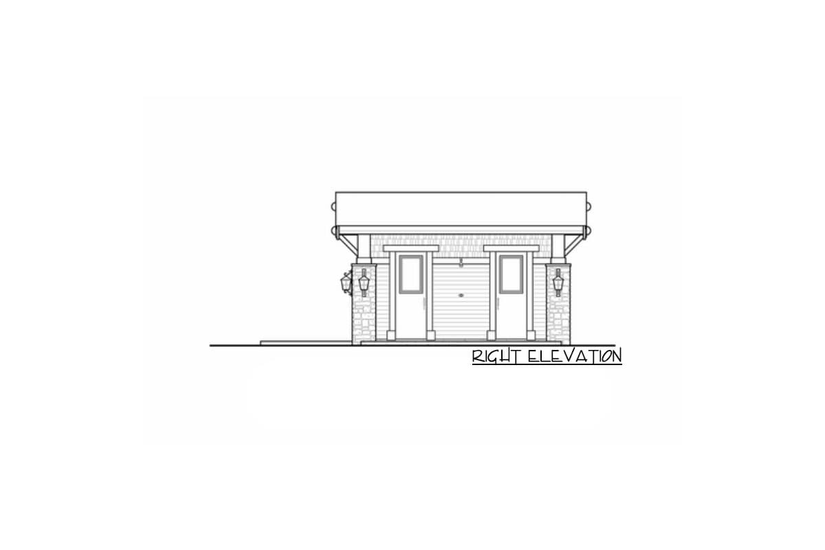 Plan 23451JD: Mountain Cabana with Views - Image #5 - Craftsman, Mountain, Vacation