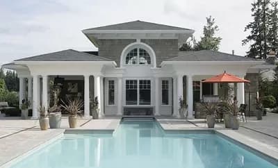 Poolhouse with Outdoor Spaces