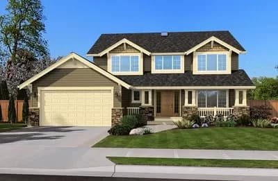Northwest Style House Plan with Options