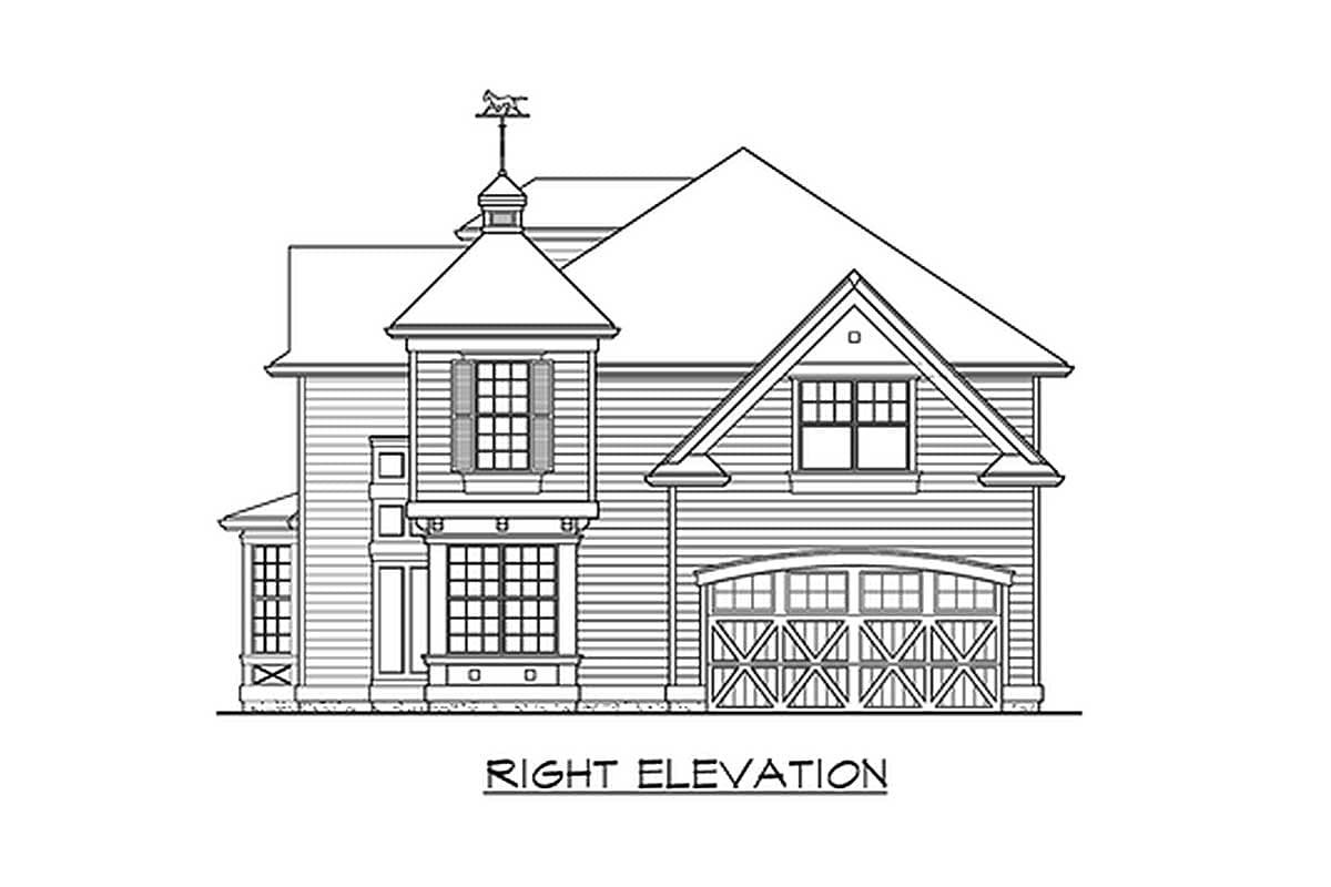 Plan 2347JD: 2-Story House Plan with 3 Upstairs Bedrooms Plus Finished Flex/Bonus Room - 2775 Sq Ft - Image #6 - Northwest, Shingle