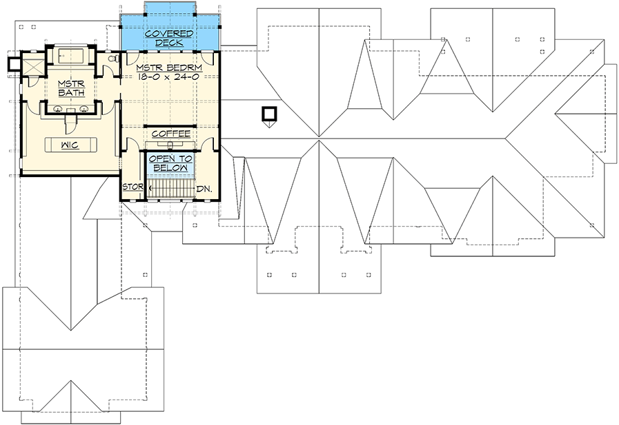Plan 23471JD: Mountain Craftsman House Plan with Sweeping Views - Floor Plan - 2nd Floor - Craftsman, Mountain