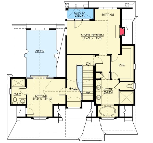 Plan 23477JD: Unique Cottage with Loads of Character - Floor Plan - 2nd Floor - Cottage, Country, New American, Northwest, Vacation