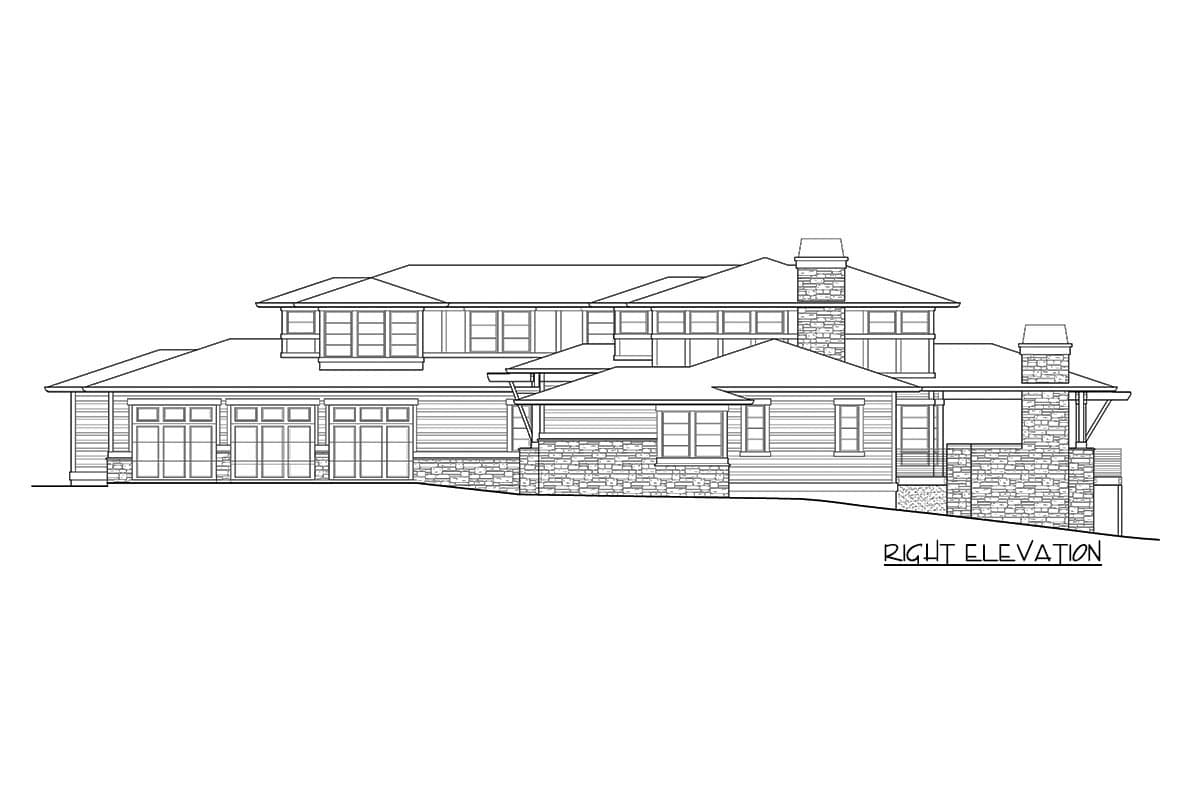 Plan 23481JD: Contemporary Prairie-Style Masterpiece - Image #76 - Craftsman, Northwest, Prairie