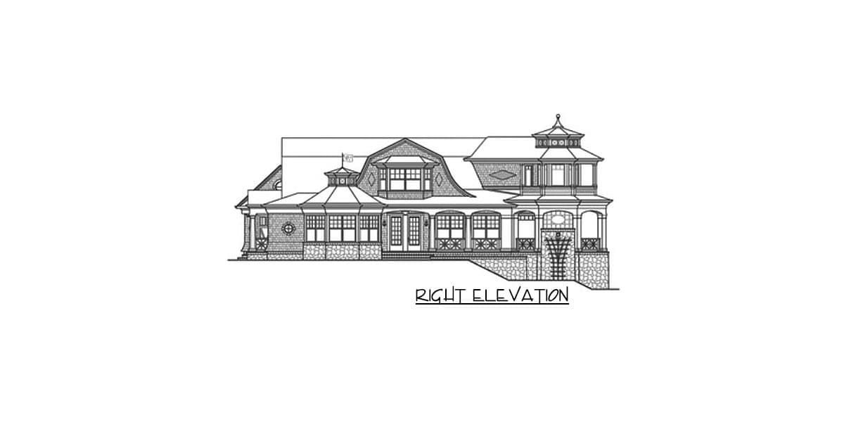Plan 23485JD: Luxurious Shingle-Style Home Plan - Image #6 - Coastal, Craftsman, Northwest, Shingle, Traditional