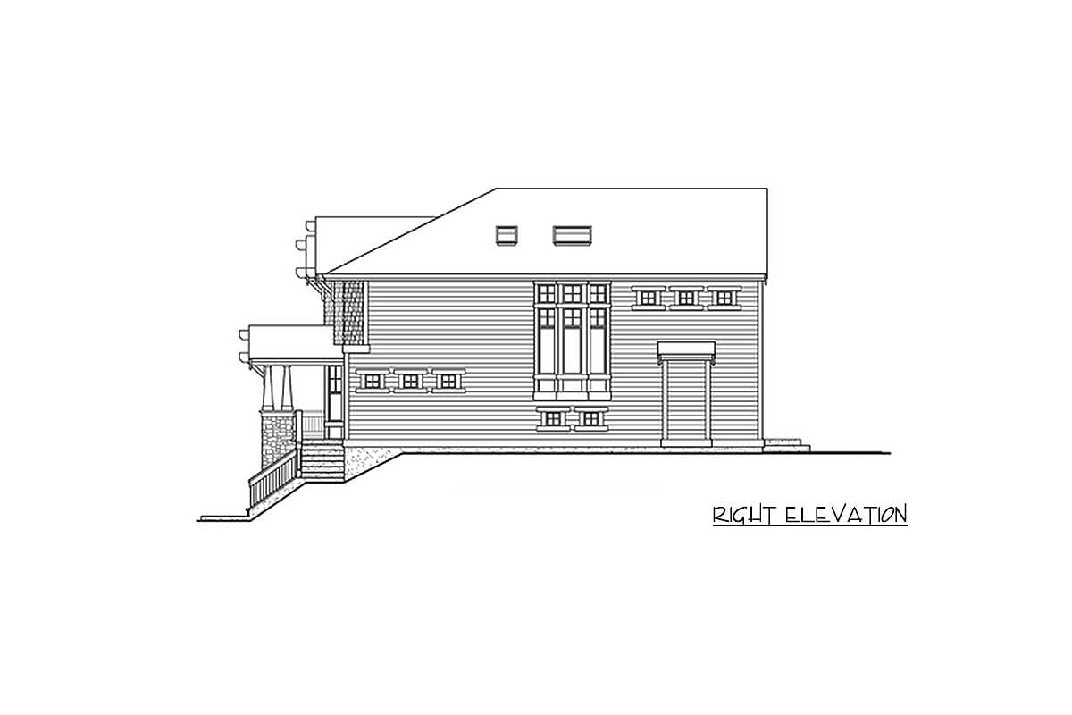 Plan 2349JD: Timeless Rustic Exterior in 2 Sizes - Image #6 - Northwest, Shingle
