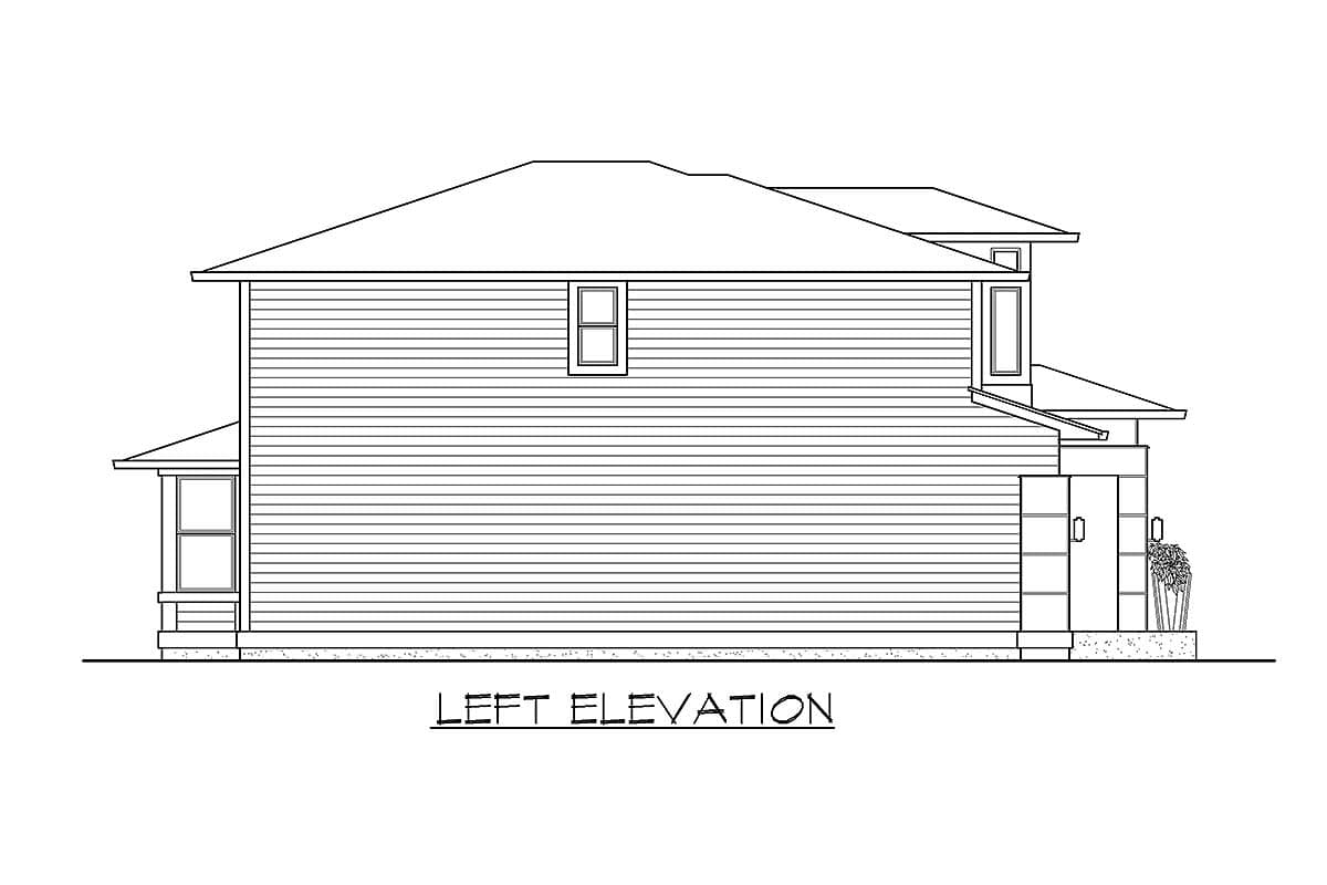 Plan 23493JD: Contemporary Northwest Home Plan - 1915 Sq Ft - Image #4 - Contemporary, Northwest, Prairie
