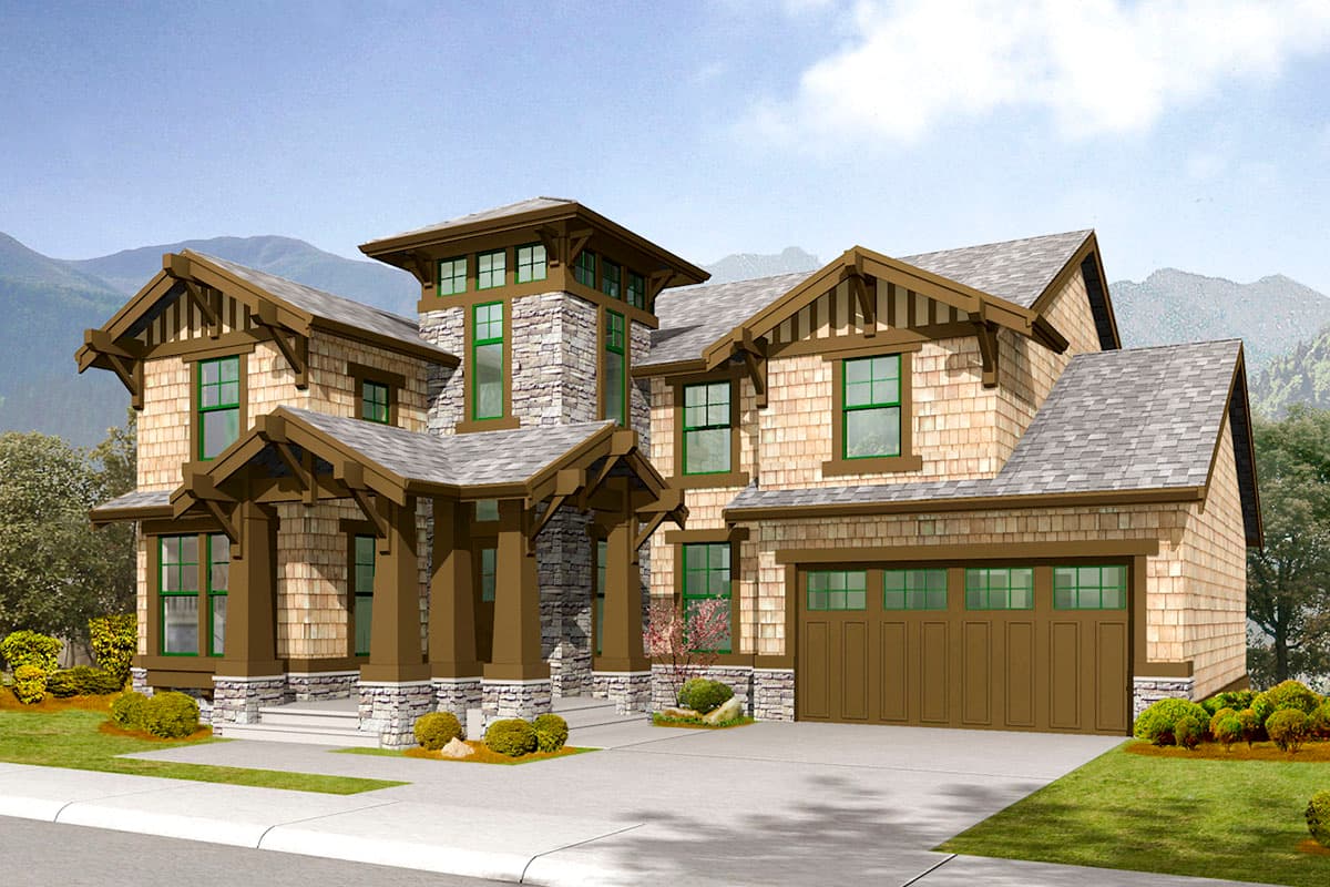 Plan 2350JD: Unique Two-Story Entry - Image #23 - Craftsman, Northwest
