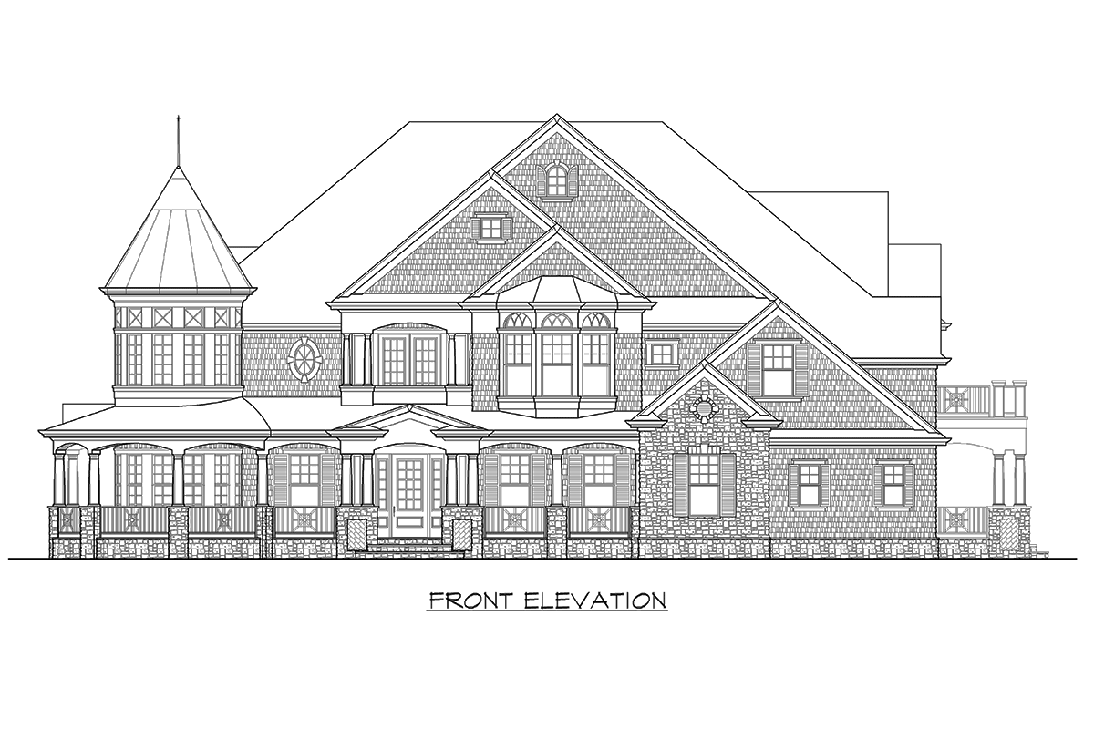 Plan 23500JD: Magnificent Shingle Style Dream Home - Image #39 - Shingle, Victorian