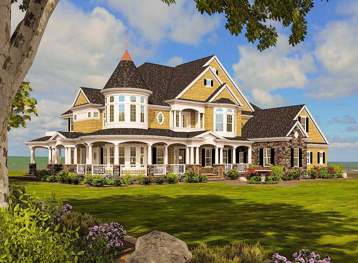 Plan 23500JD: Magnificent Shingle Style Dream Home - Image #37 - Shingle, Victorian