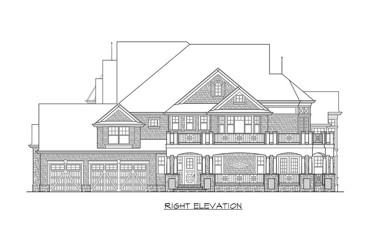 Plan 23500JD: Magnificent Shingle Style Dream Home - Image #42 - Shingle, Victorian