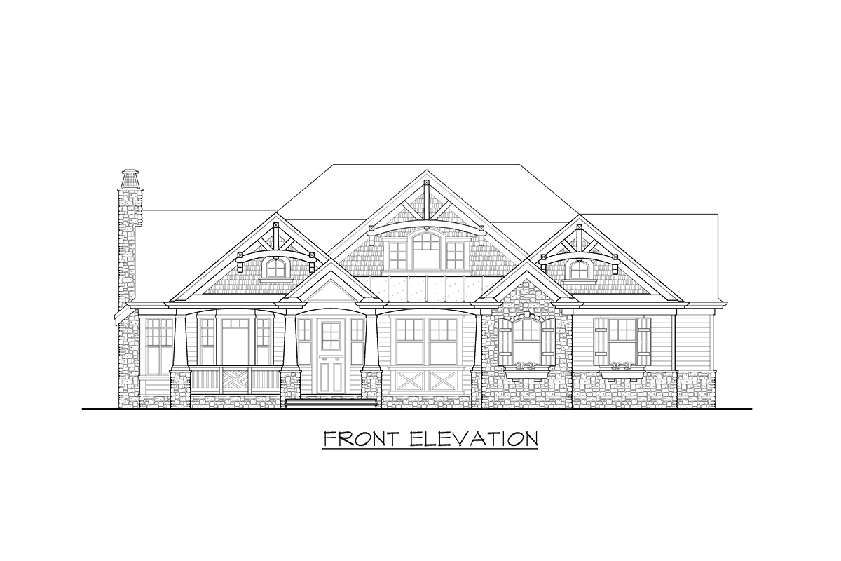 Plan 23503JD: Three Bed Rambler House Plan Under 2000 Square Feet - Image #5 - Bungalow, Craftsman, New American, Northwest