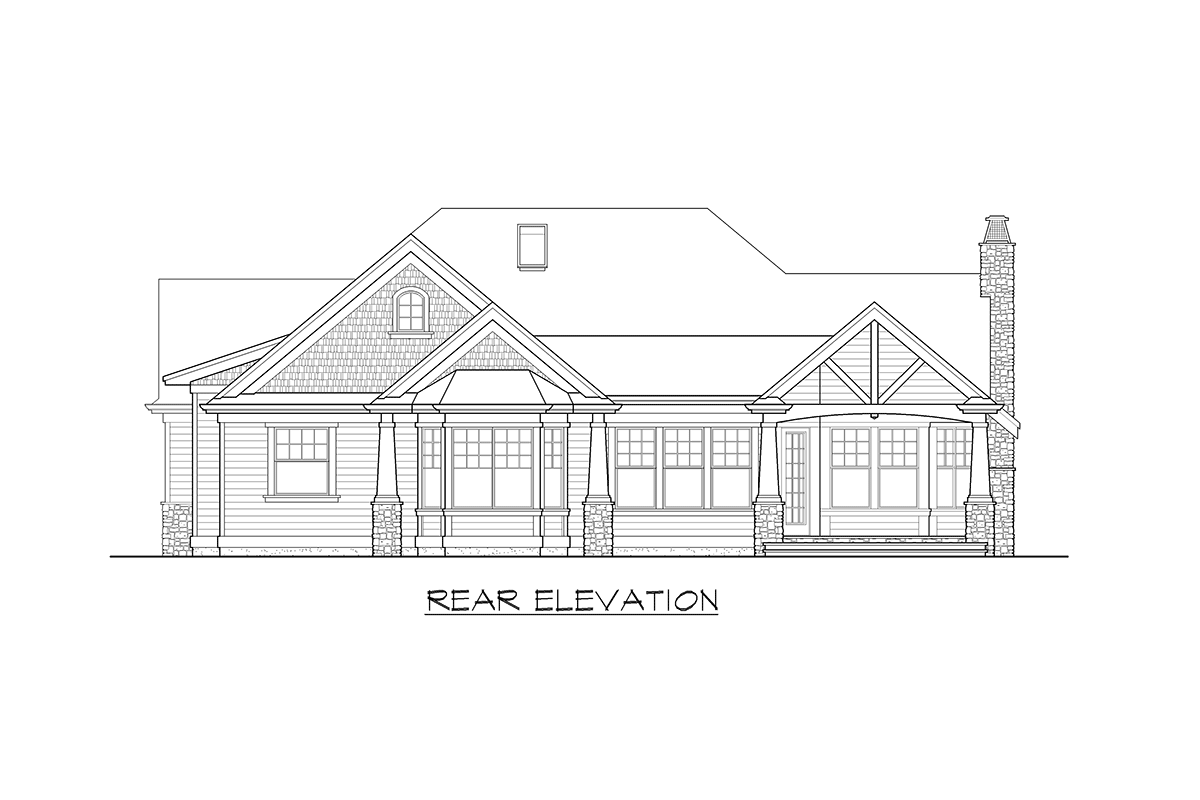 Plan 23503JD: Three Bed Rambler House Plan Under 2000 Square Feet - Image #7 - Bungalow, Craftsman, New American, Northwest