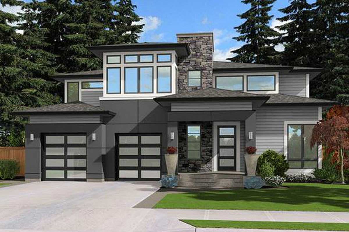 Plan 23506JD: Contemporary Prairie Style House Plan with Lots of Options - Image #27 - Contemporary, Modern, Northwest, Prairie