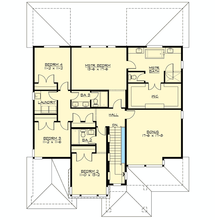 Plan 23506JD: Contemporary Prairie Style House Plan with Lots of Options - Floor Plan - 2nd Floor - Contemporary, Modern, Northwest, Prairie