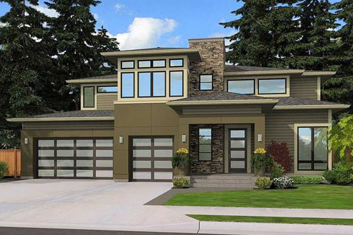 Plan 23507JD: Contemporary Prairie Home Plan - Image #15 - Contemporary, Northwest, Prairie