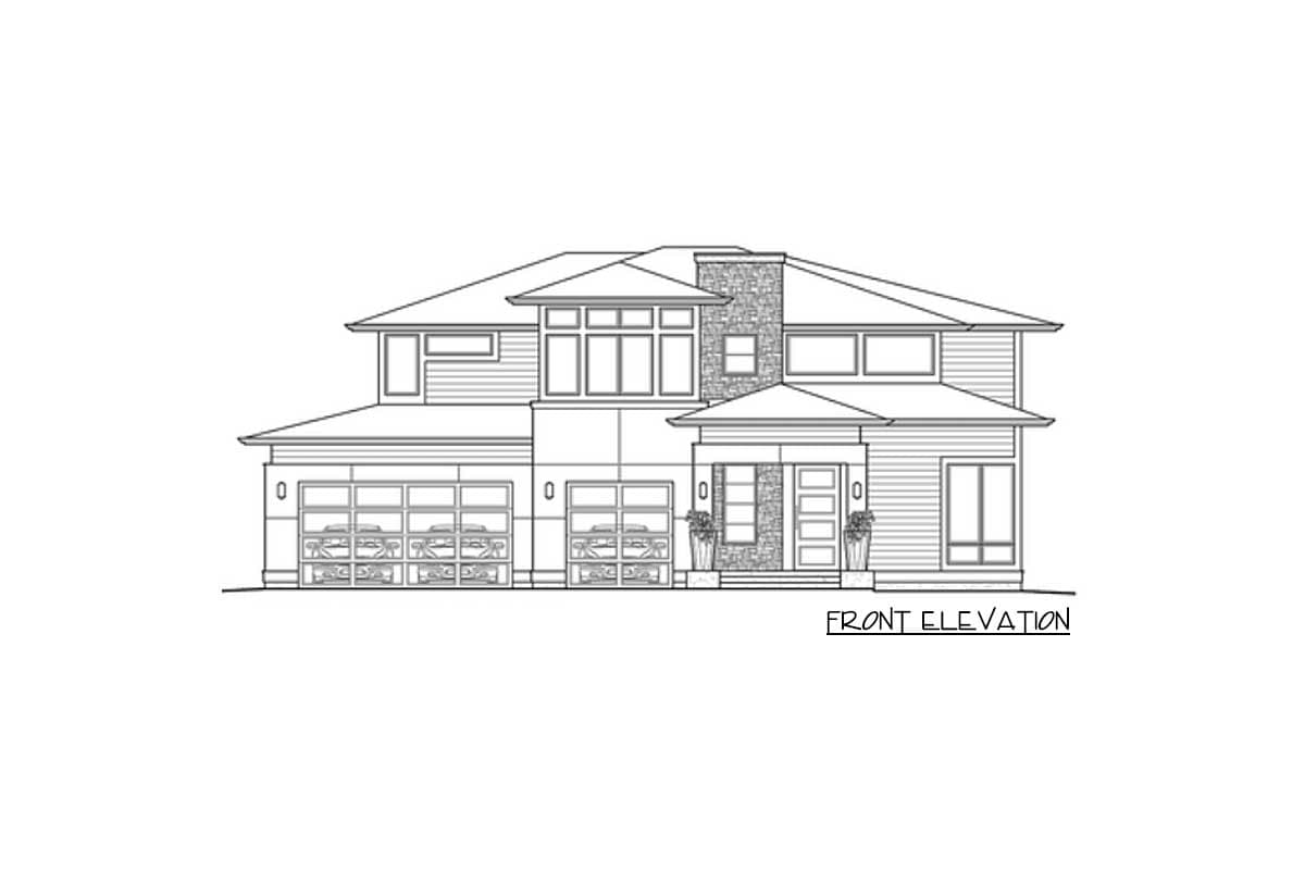 Plan 23507JD: Contemporary Prairie Home Plan - Image #16 - Contemporary, Northwest, Prairie