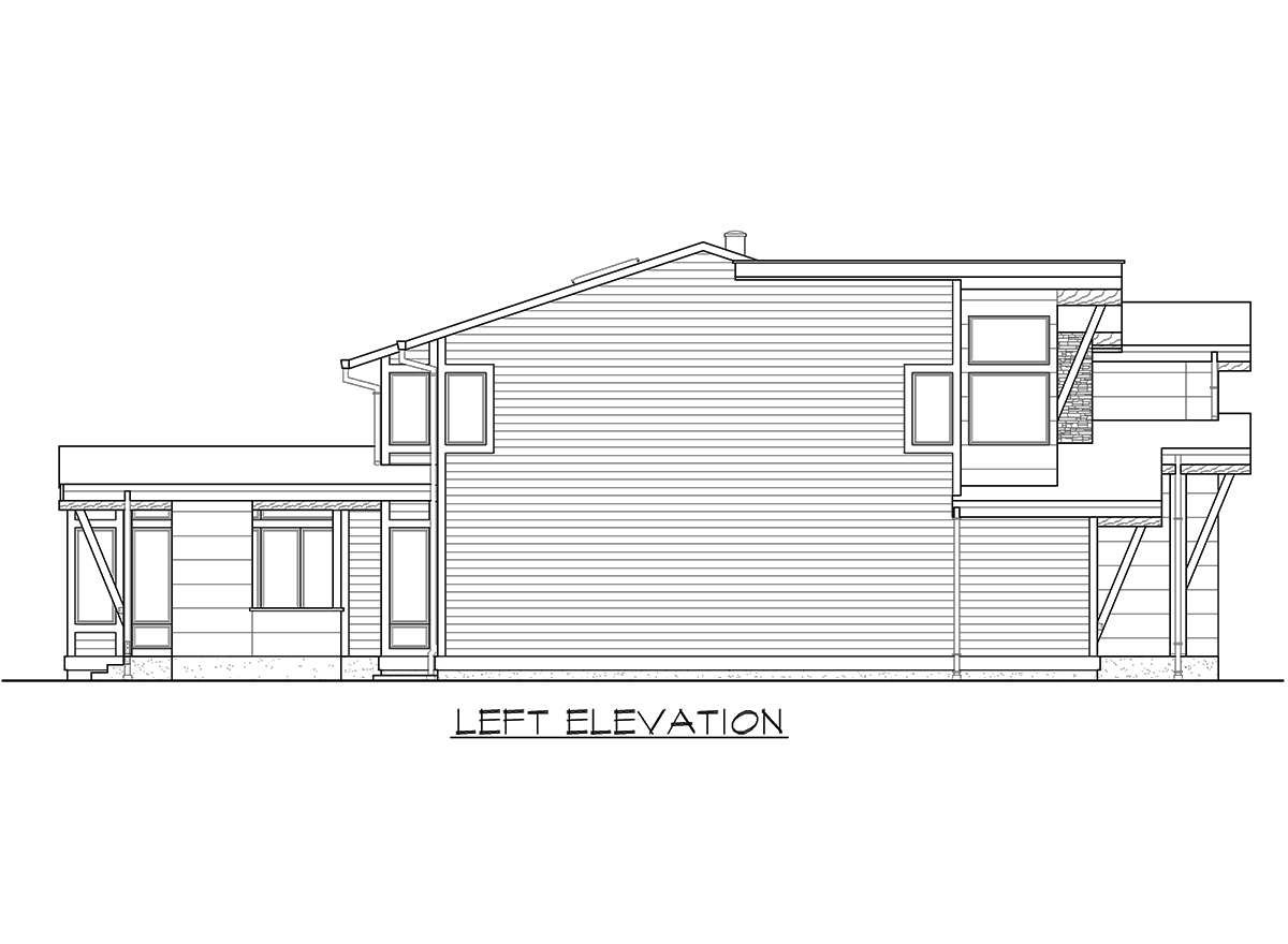 Plan 23510JD: 4 Bed Modern House Plan - Image #30 - Modern, Northwest
