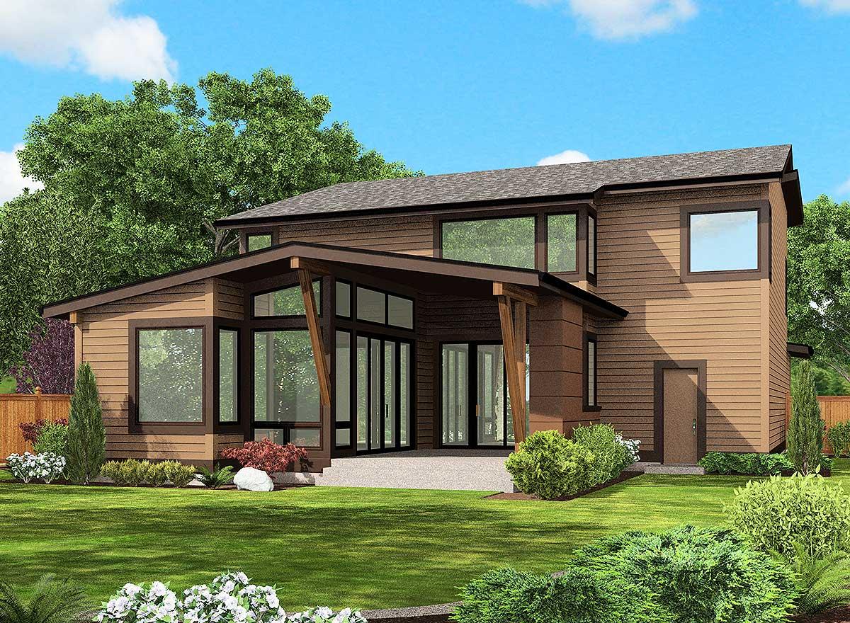 Plan 23510JD: 4 Bed Modern House Plan - Image #28 - Modern, Northwest
