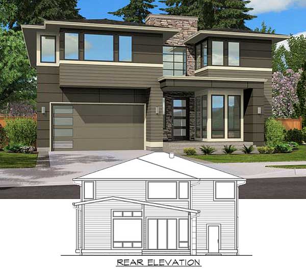 Plan 23511JD: Clean, Straight Lines - Image #24 - Contemporary, Modern, Northwest