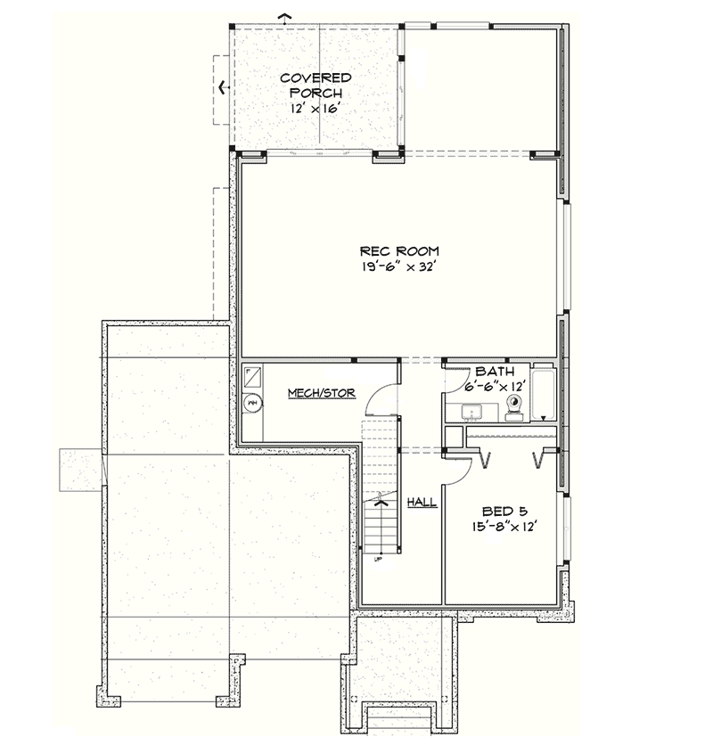 Plan 23513JD: 4 Bed House Plan With Unique Contemporary Styling - Floor Plan - Optional Lower Level - Contemporary, Northwest, Prairie