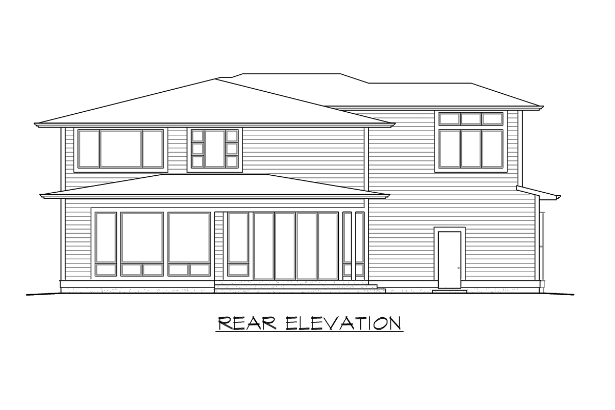 Plan 23514JD: Tandem Garage - Image #4 - Contemporary, Northwest, Prairie