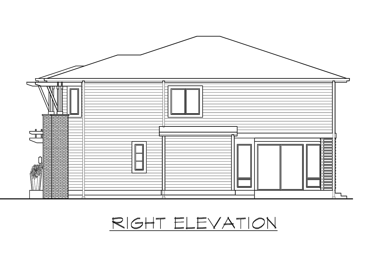 Plan 23521JD: Prairie-Influenced 3 Bedroom House Plan with Bonus Room - 2665 Sq Ft - Image #25 - Northwest, Prairie