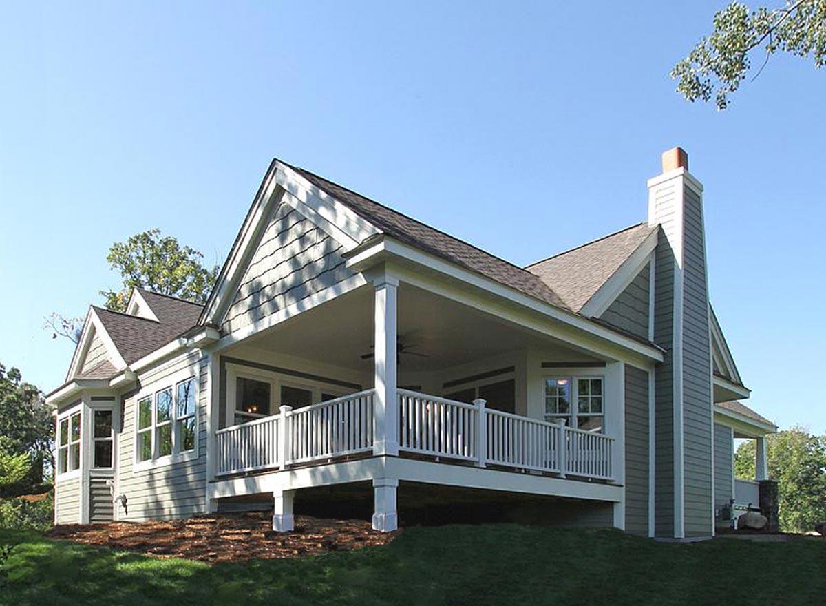 Plan 23522JD: Craftsman Bungalow with 3-Car Front-Facing Garage - Image #5 - Bungalow, Craftsman, Northwest