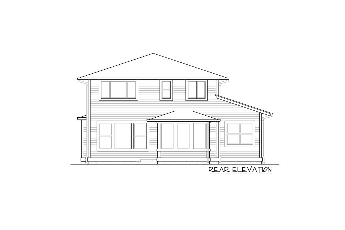 Plan 23523JD: Contemporary Home Plan With Options - Image #4 - Contemporary, Northwest, Prairie