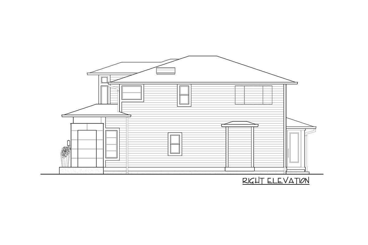 Plan 23523JD: Contemporary Home Plan With Options - Image #5 - Contemporary, Northwest, Prairie