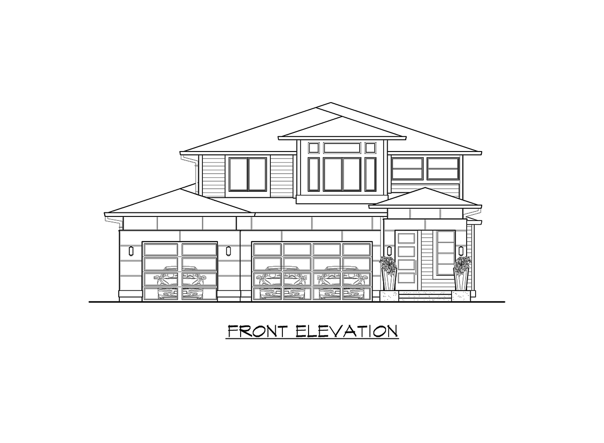 Plan 23525JD: Contemporary Home Plan With Options - Image #18 - Contemporary, Northwest, Prairie
