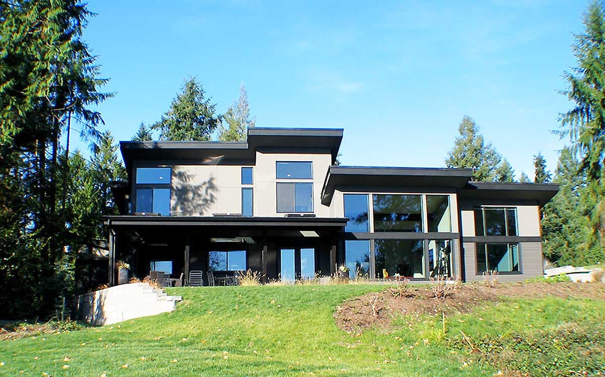 Plan 23532JD: 3-Bed Modern House Plan with Main Level Master and Garage Workshop - 2829 Sq Ft - Image #8 - Contemporary, Modern, Northwest