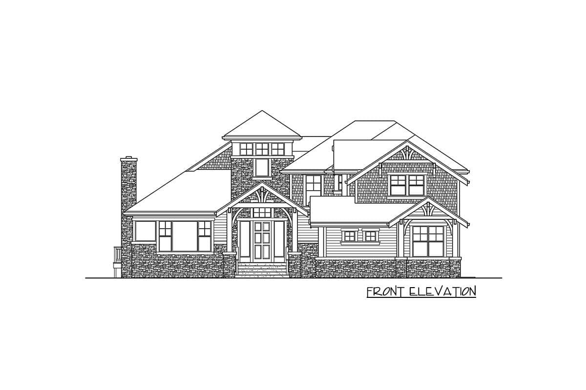 Plan 23534JD: 4 Bedroom Rustic Retreat - Image #10 - Craftsman, Mountain