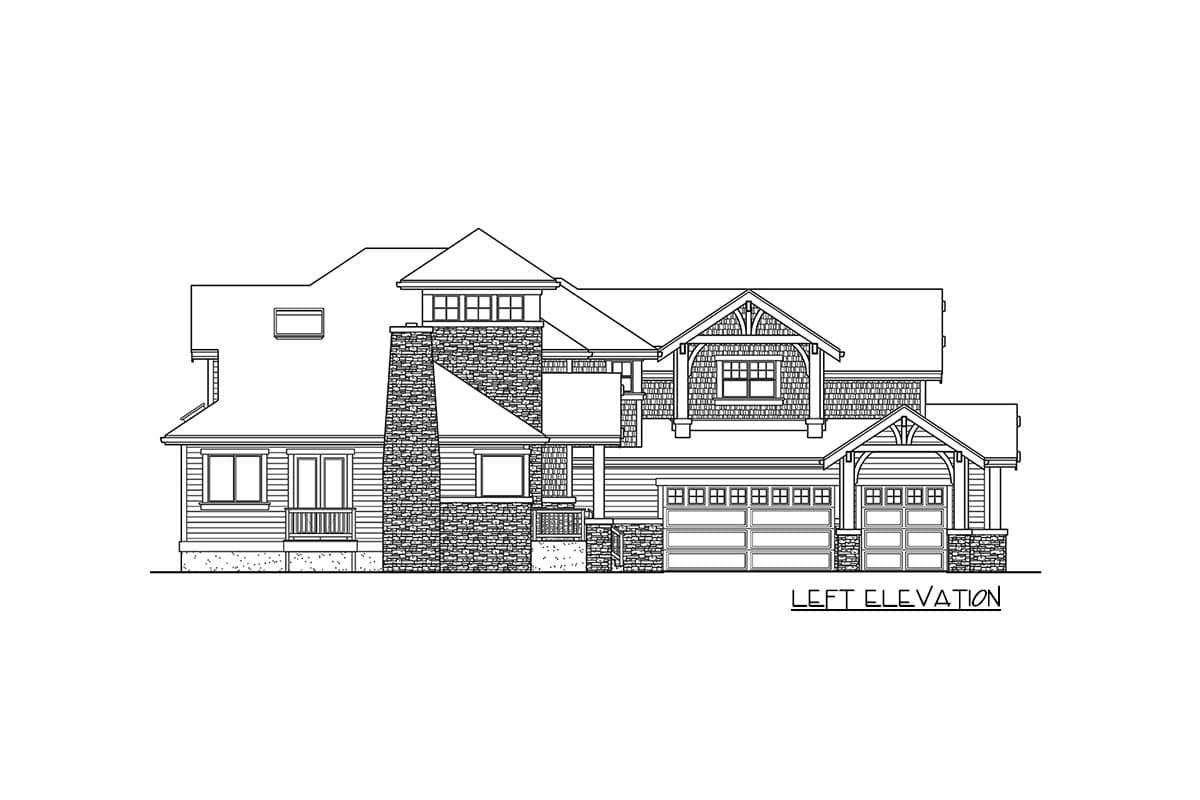 Plan 23534JD: 4 Bedroom Rustic Retreat - Image #11 - Craftsman, Mountain