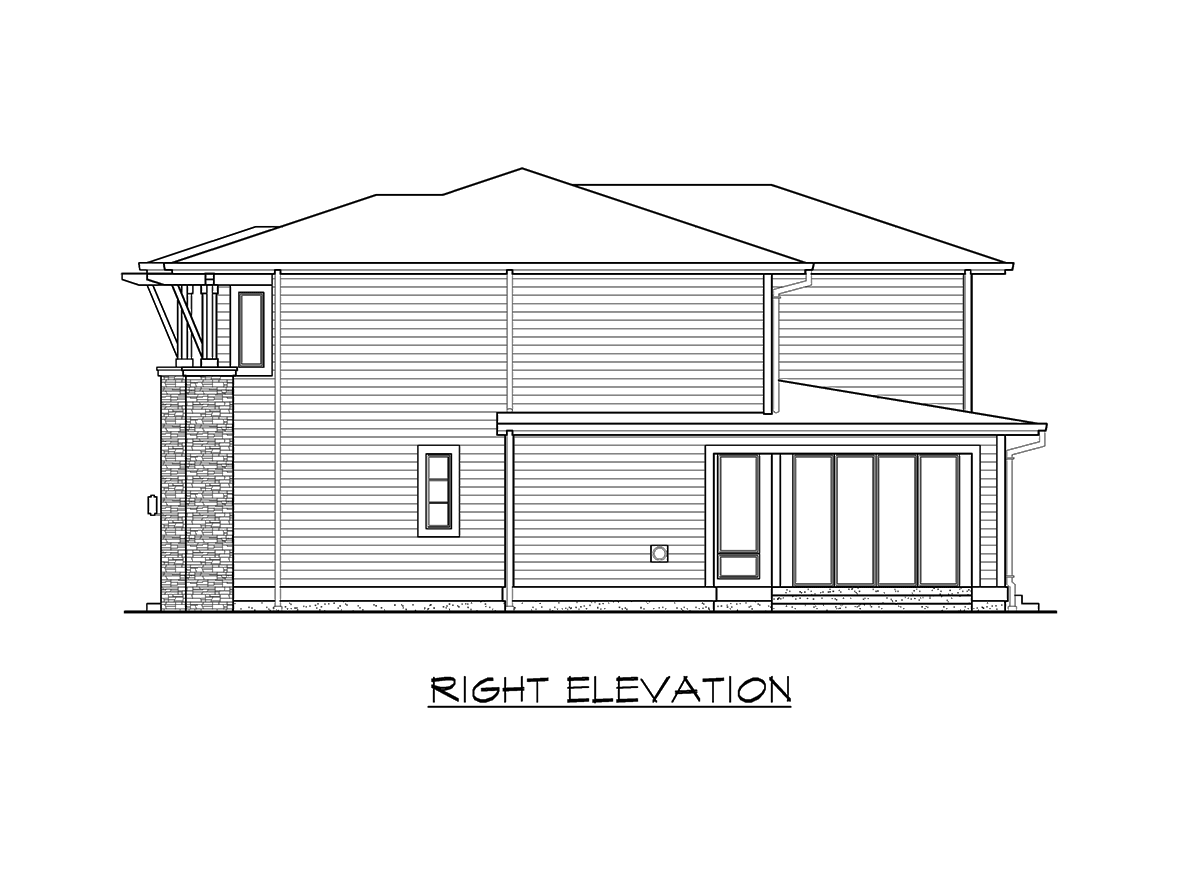 Plan 23537JD: Prairie-Influenced Contemporary House Plan With 3 Car Garage - 2665 Sq Ft - Image #15 - Modern, Northwest, Prairie