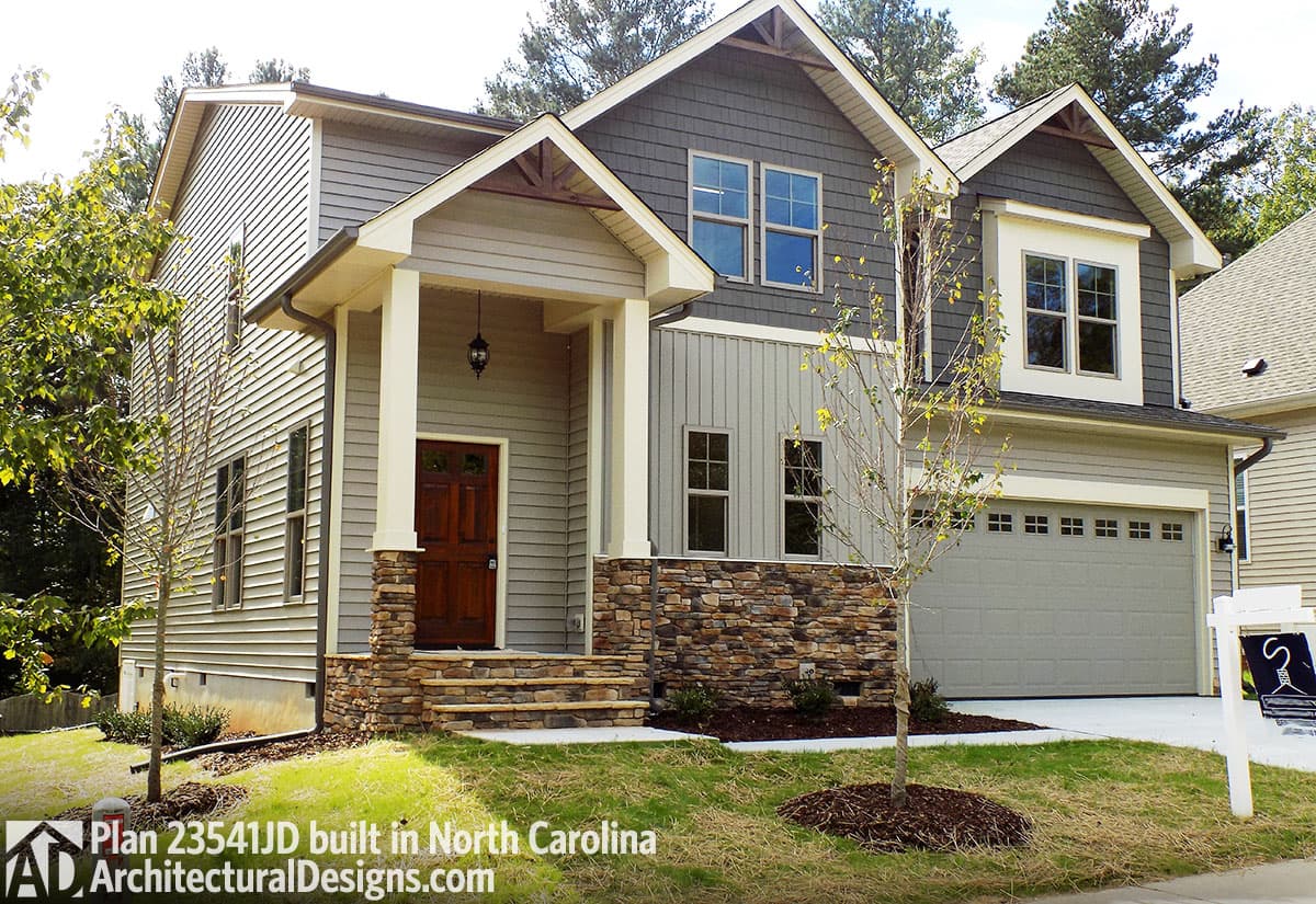 build gallery item - House Plan 23541JD comes to life in North Carolina!