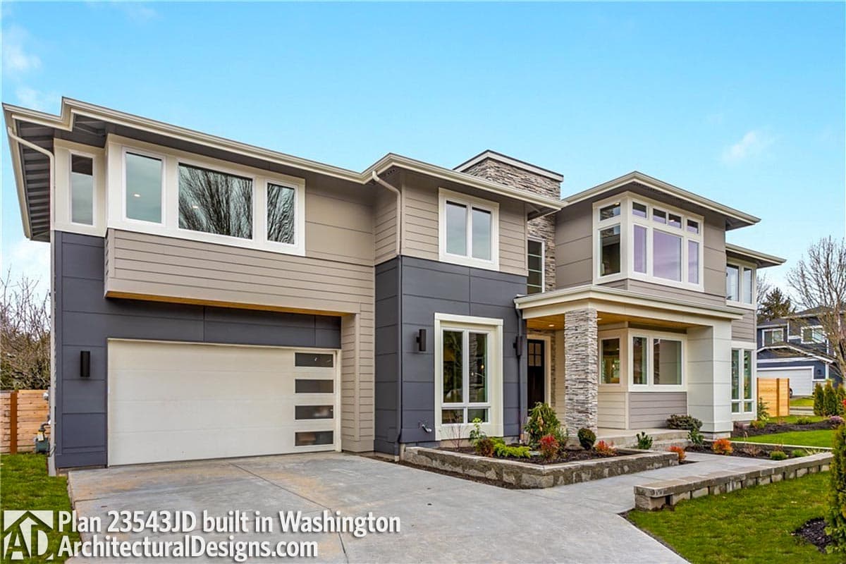 build gallery item - House Plan 23543JD comes to life in Washington (again)