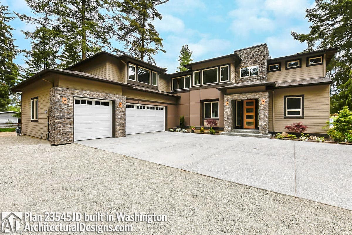 build gallery item - House Plan 23545JD comes to life in Washington!