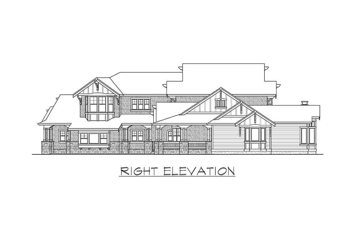 Plan 23547JD: 5-Bed 5880 Square Foot Shingle Style Home Plan  - Image #6 - New American, Northwest, Shingle