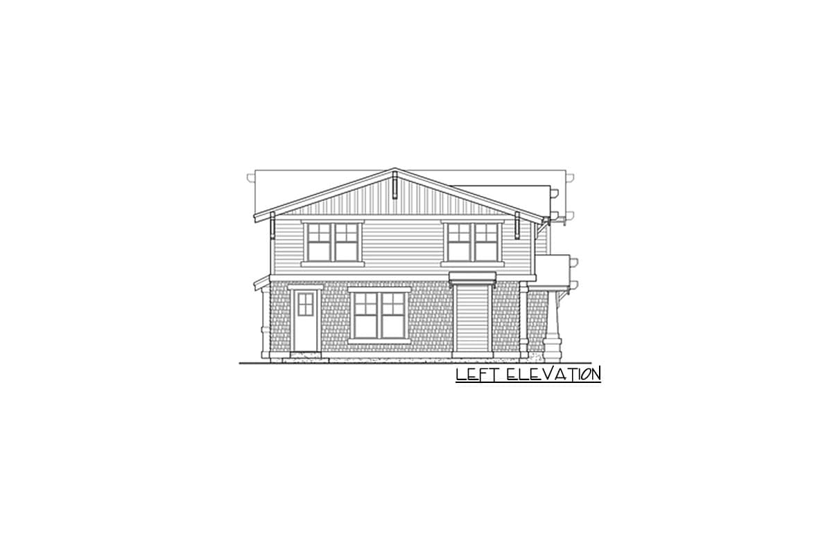 Plan 2355JD: For The Front Sloping Lot - Image #8 - Craftsman, Mountain, Northwest