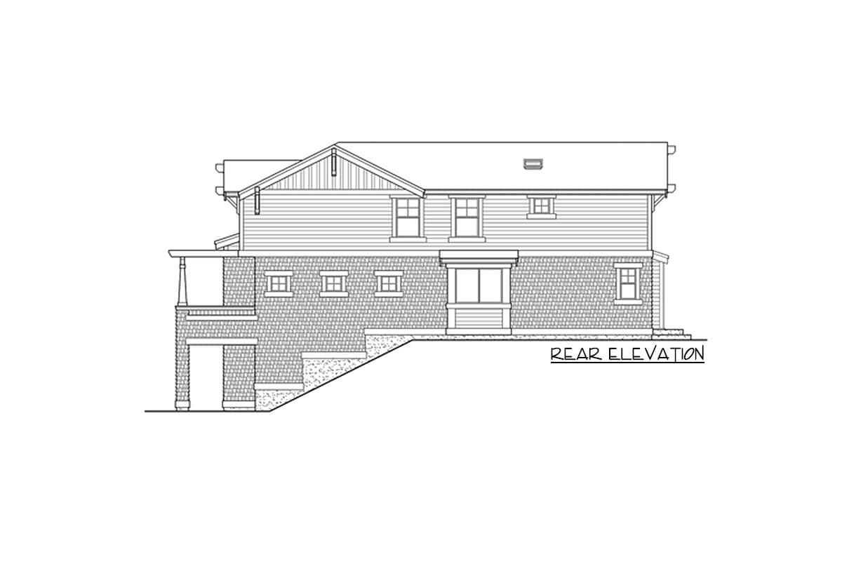 Plan 2355JD: For The Front Sloping Lot - Image #9 - Craftsman, Mountain, Northwest