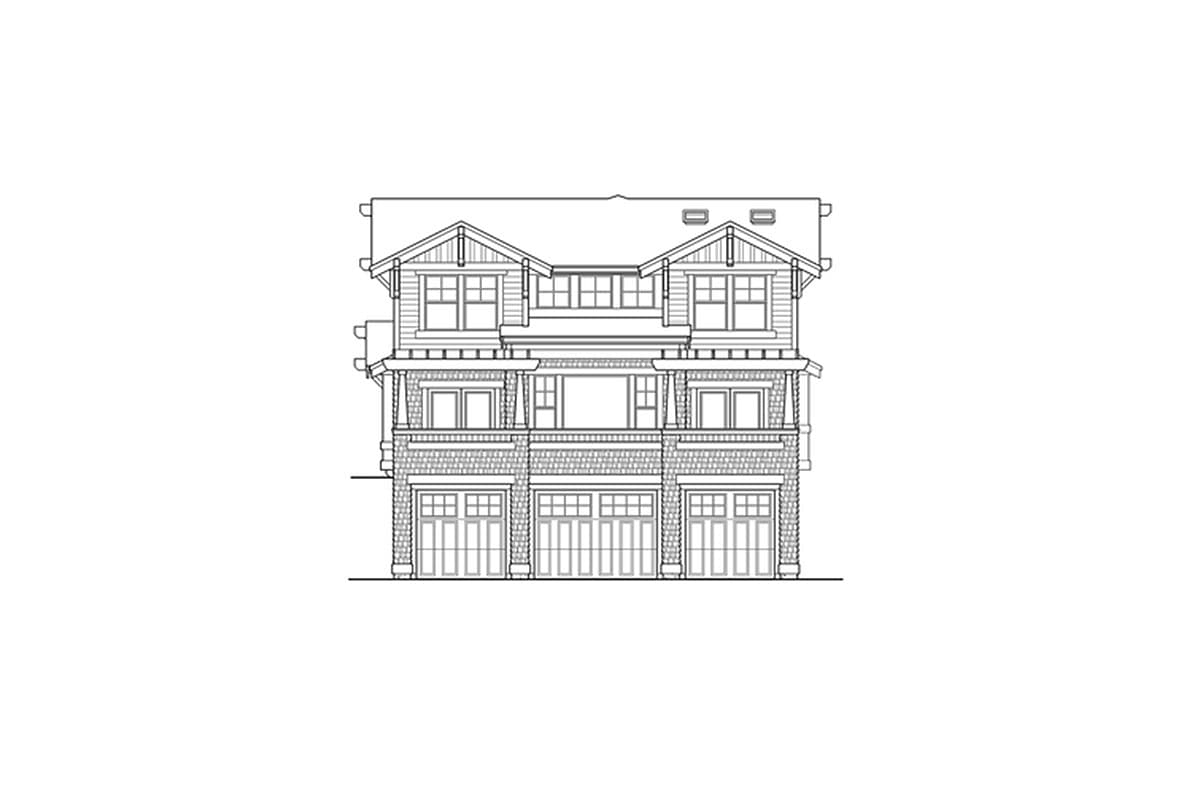 Plan 2355JD: For The Front Sloping Lot - Image #10 - Craftsman, Mountain, Northwest