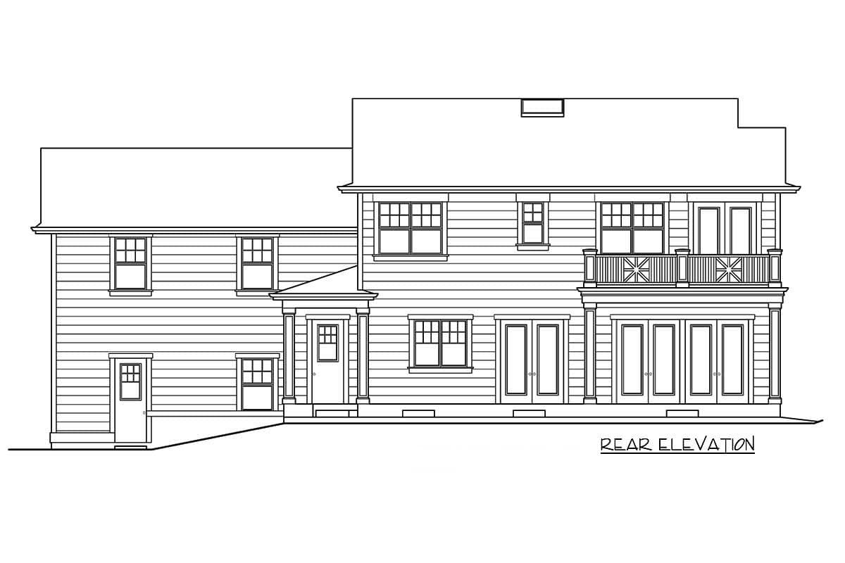 Plan 23564JD: Colonial House Plan with Sunken Bonus Room - Image #4 - Colonial, Country, Northwest, Shingle, Traditional