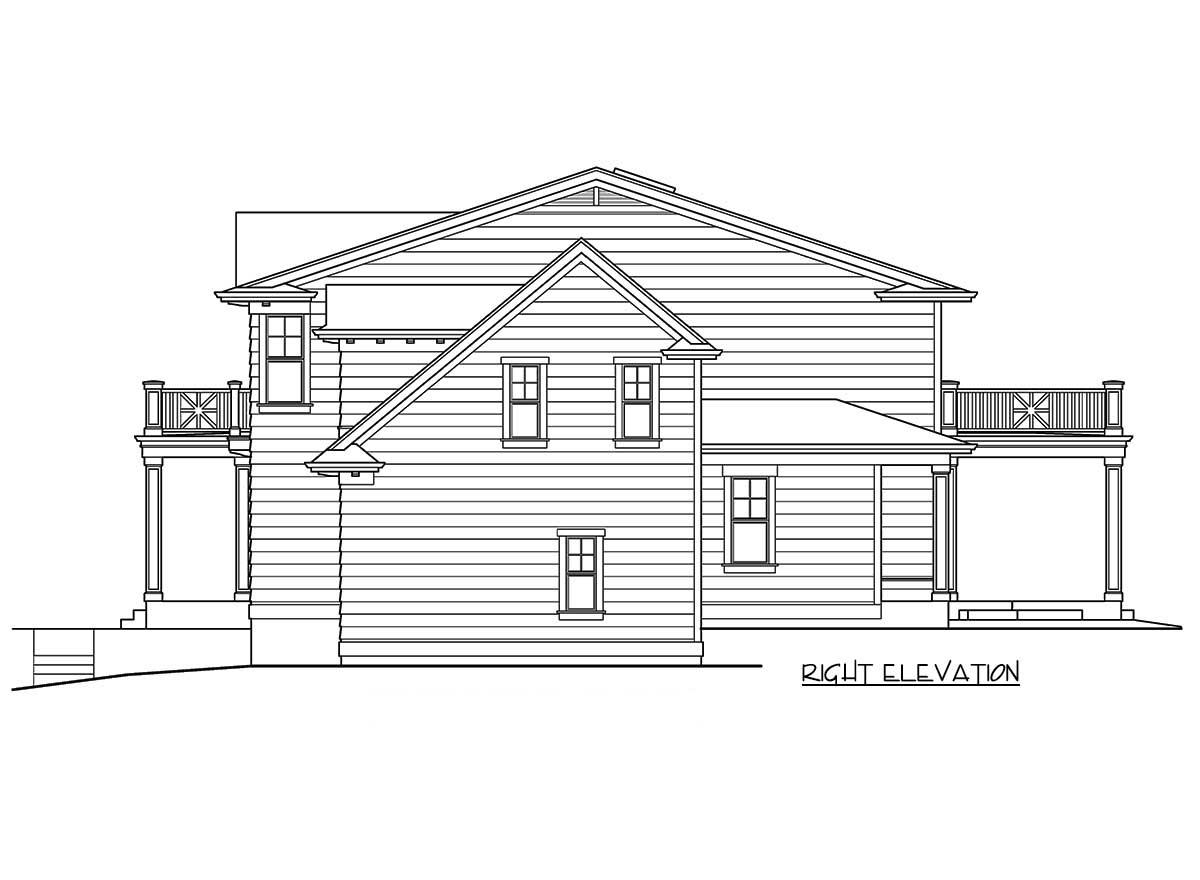 Plan 23564JD: Colonial House Plan with Sunken Bonus Room - Image #5 - Colonial, Country, Northwest, Shingle, Traditional