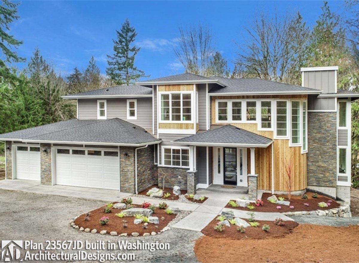 build gallery item - House Plan 23567JD comes to life in Washington